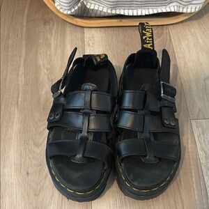 Dr. Martens Black Chunky Sandals